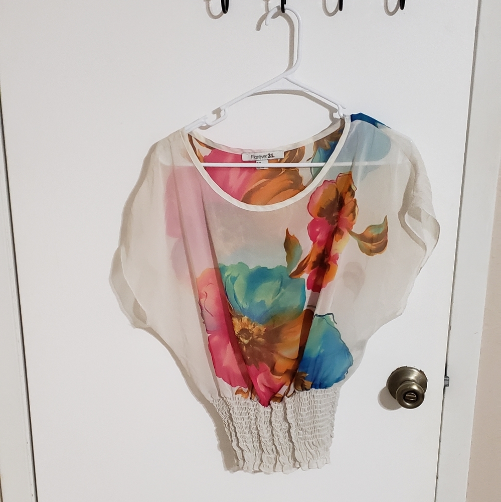Shirred waist top